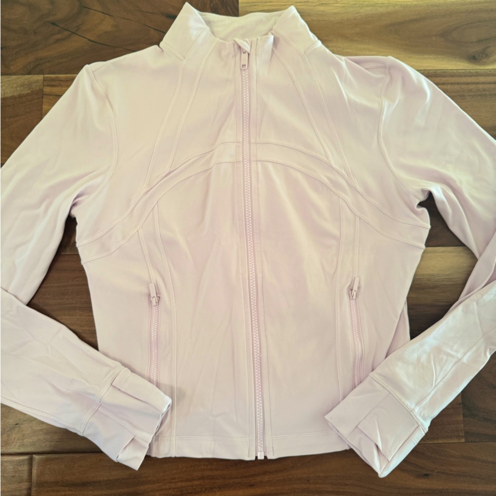 lululemon Define Zip-Up Light Pink Jacket